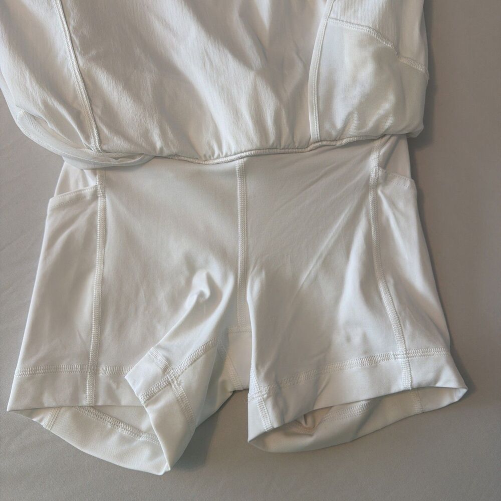 NWT Lululemon Sz 2 Long Hotty Hot HR High-Rise White Athletic Skirt Skort Tennis - Picture 10 of 16